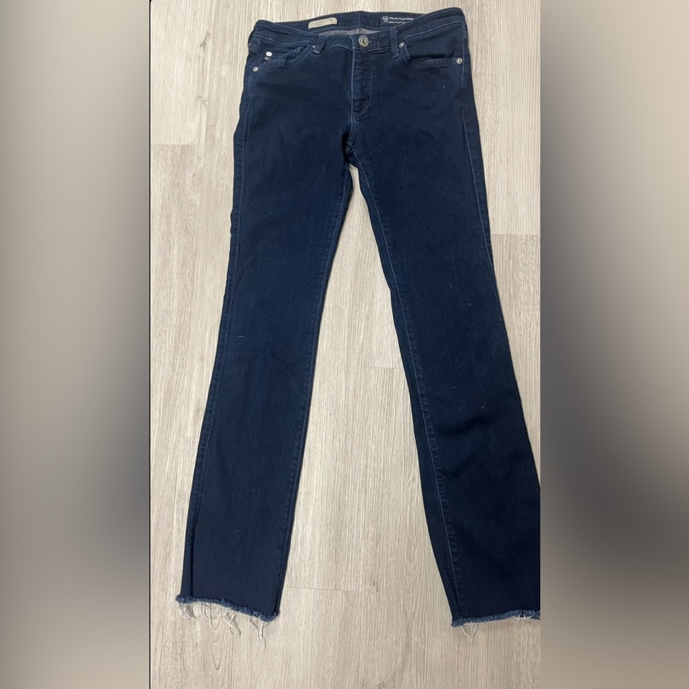 AG DARK WASH STRAIGHT LEG JEANS